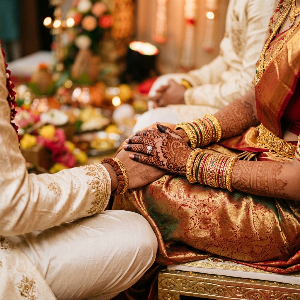 Mangalsutra ceremony detail